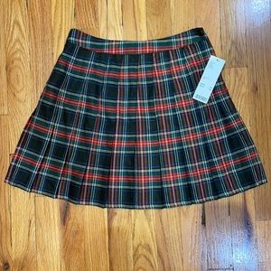 Urban Outfitters Plaid Pleated Mini Skirt
